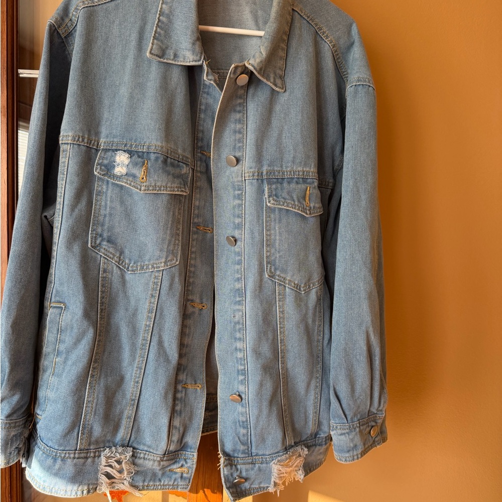 Oversized Blue Denim Jacket
